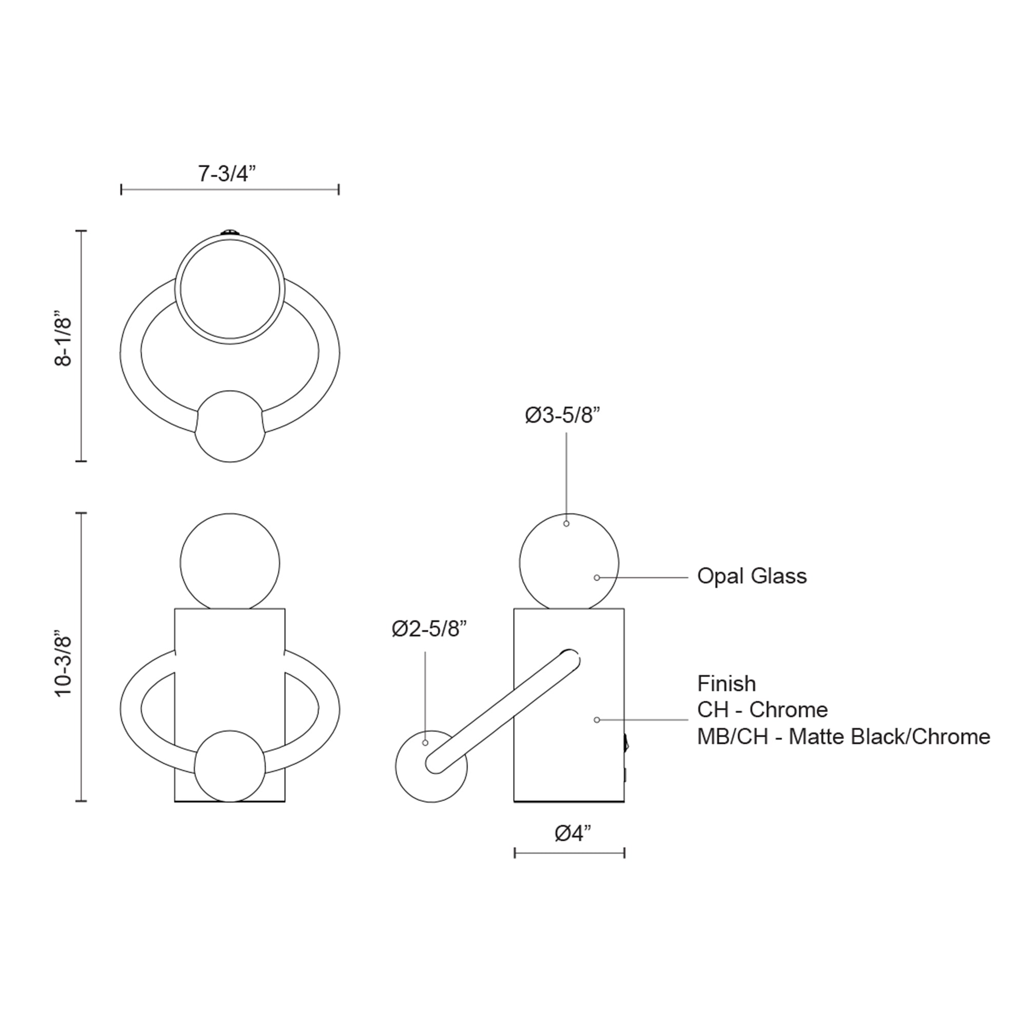 Specification Banner Septum Table Lamp