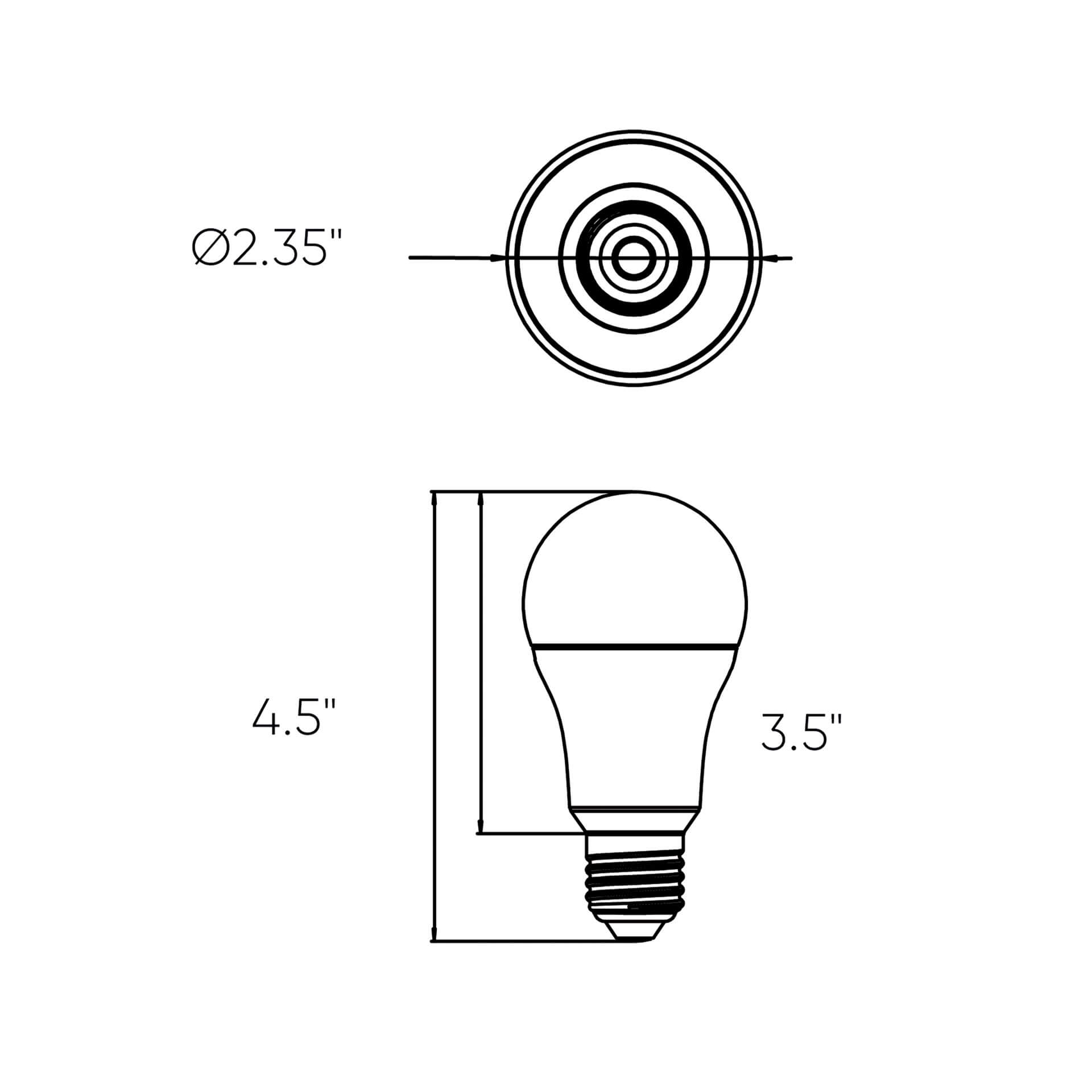 Smart A19 RGB+CCT Light Bulb Specification Banner