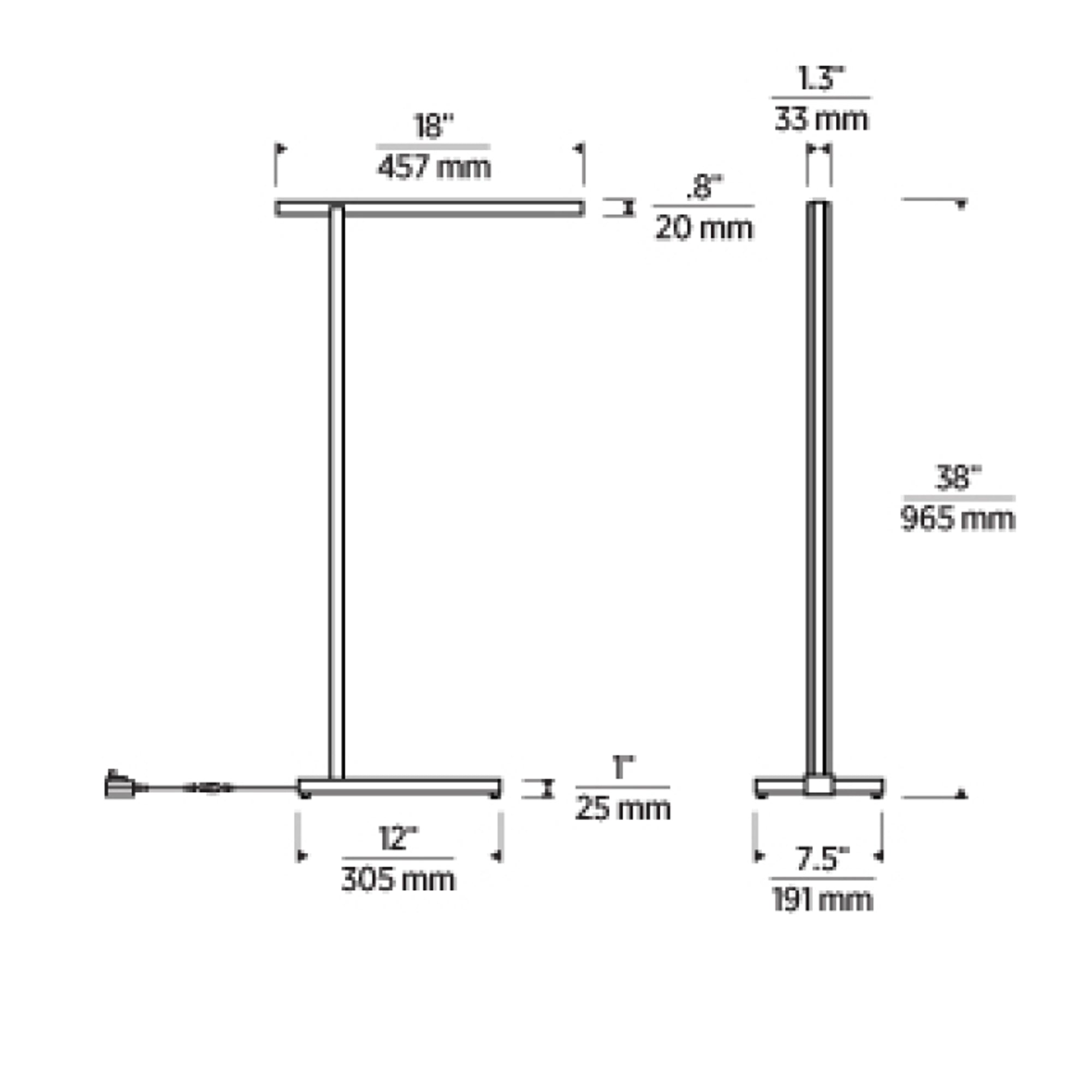 Specification Banner Stagger Floor Lamp Small