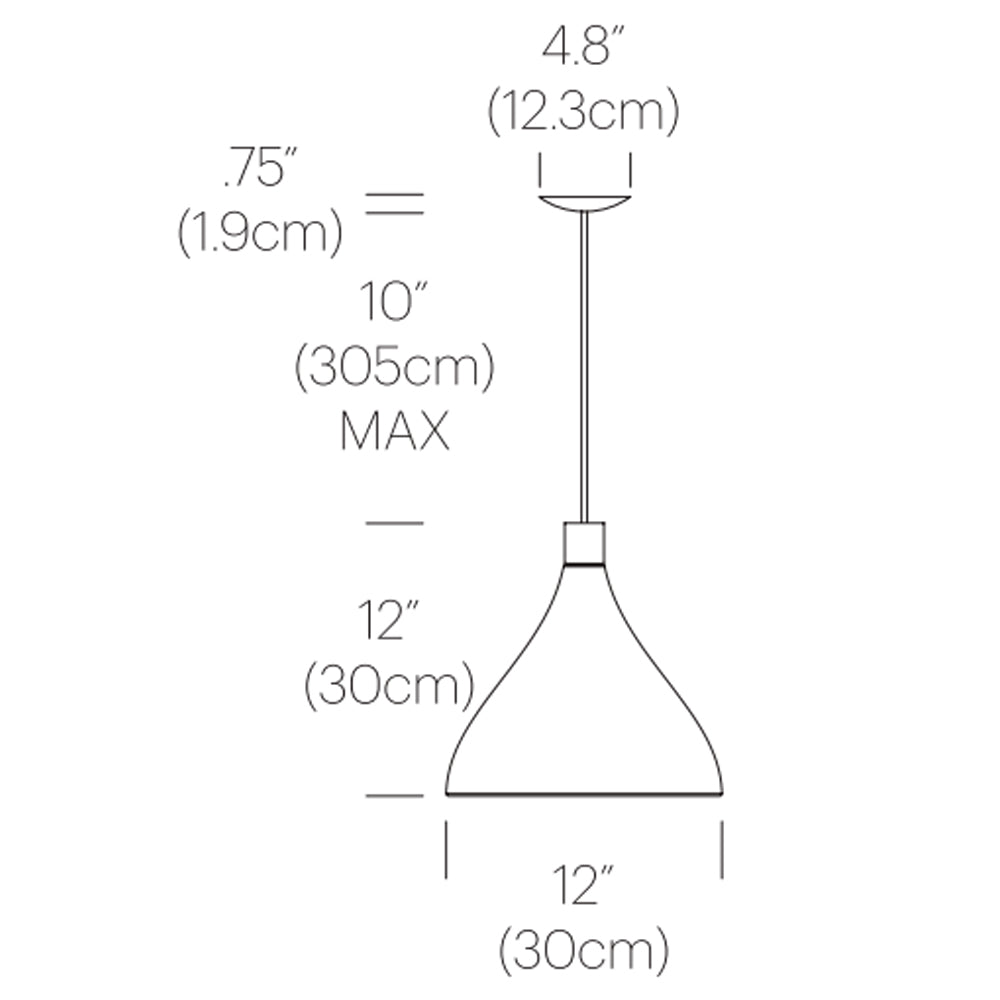 Specification Banner Swell Single Pendant Medium