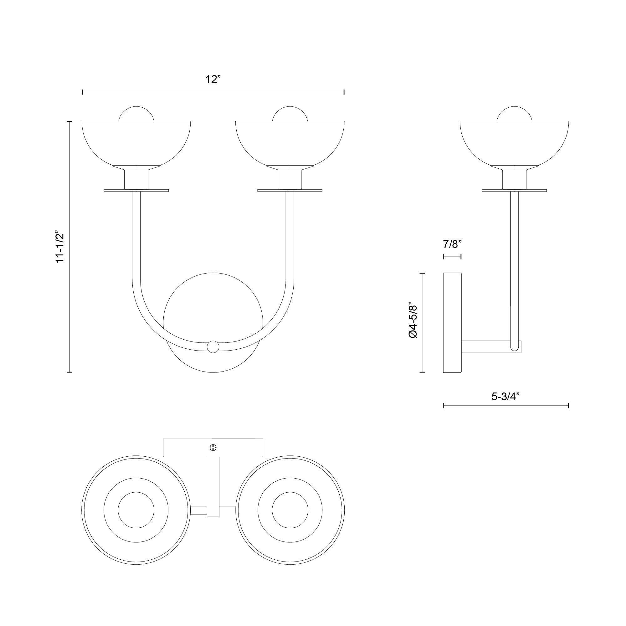 Specification Banner - 2 Lights - Sylvia Wall Sconce