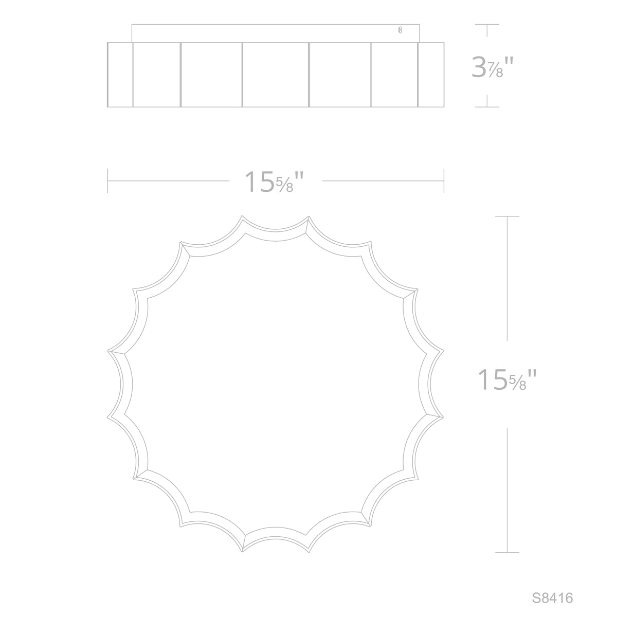 Specification Banner -Medium - Tarte Flush Mount