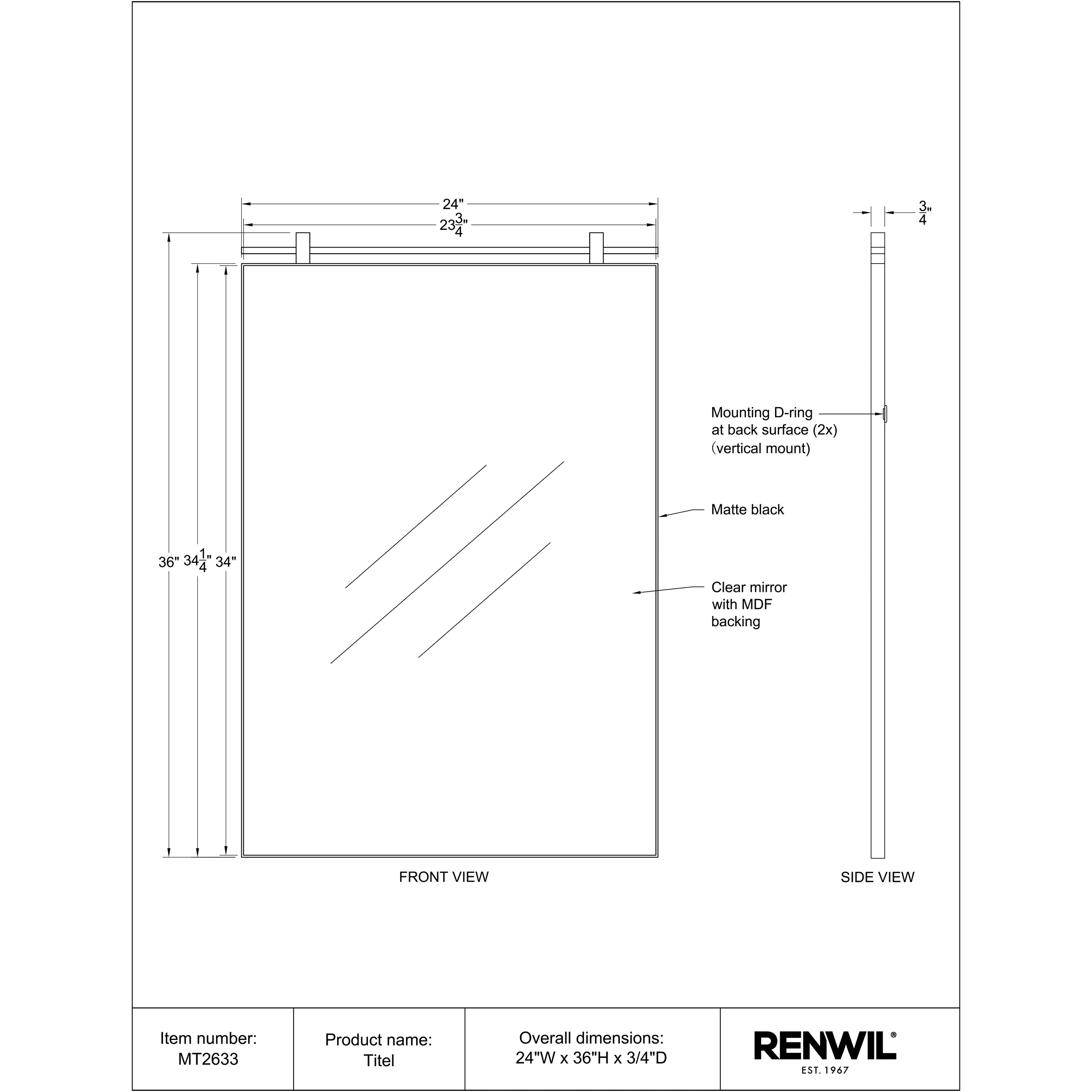 Specification Banner Titel Mirror