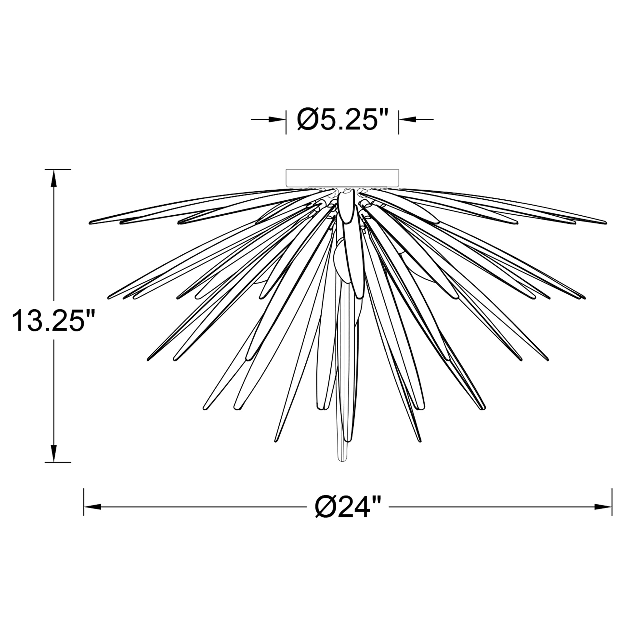 Specification Banner Trapani Ceiling Light