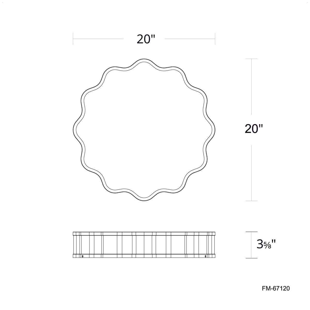 Specification Banner Vaughan LED Flush Mount Medium