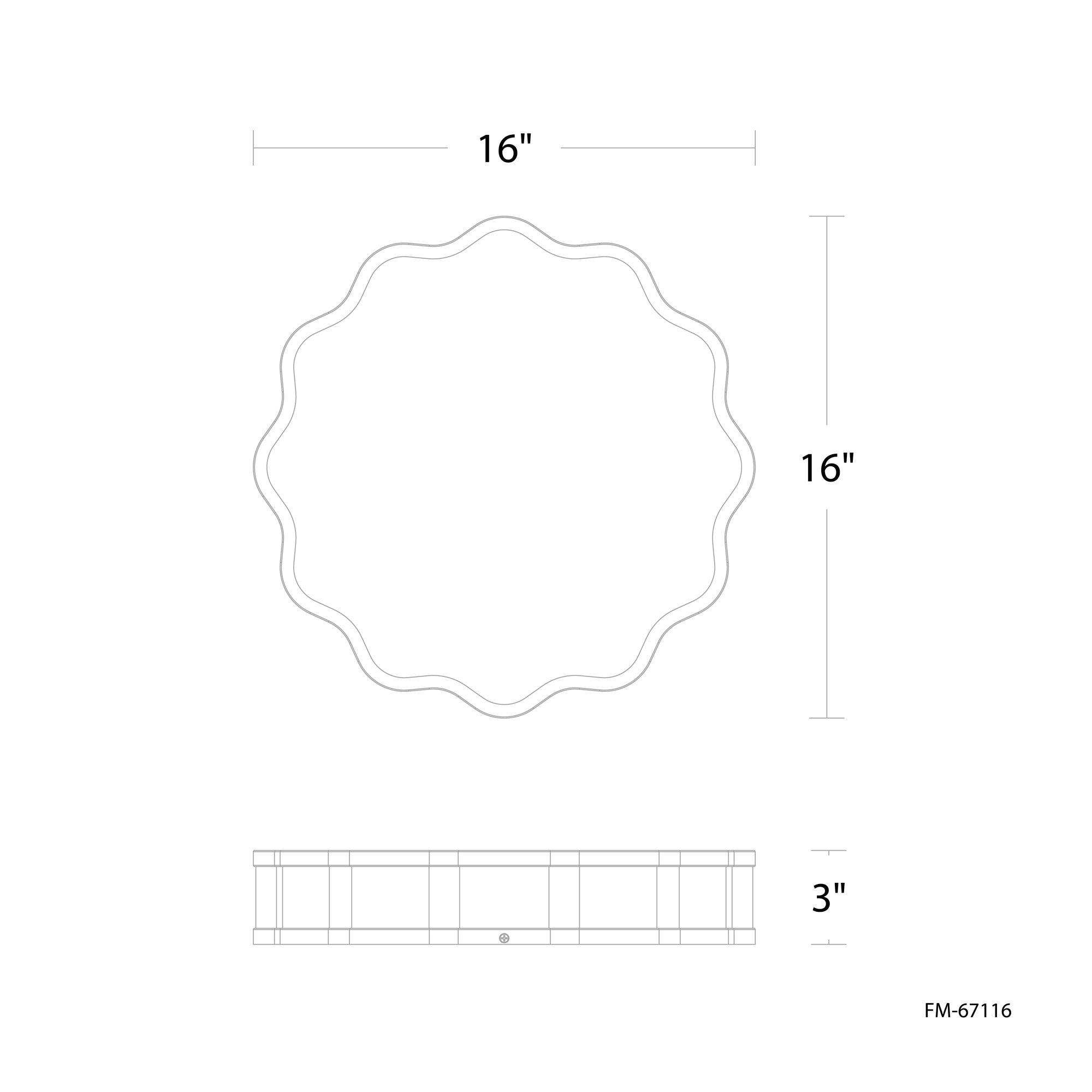 Specification Banner Vaughan LED Flush Mount Small