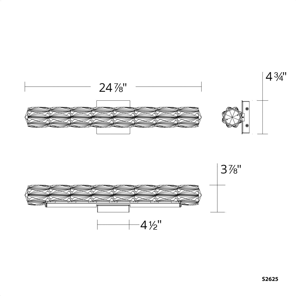 Specification Banner  Verve LED Vanity Light Small