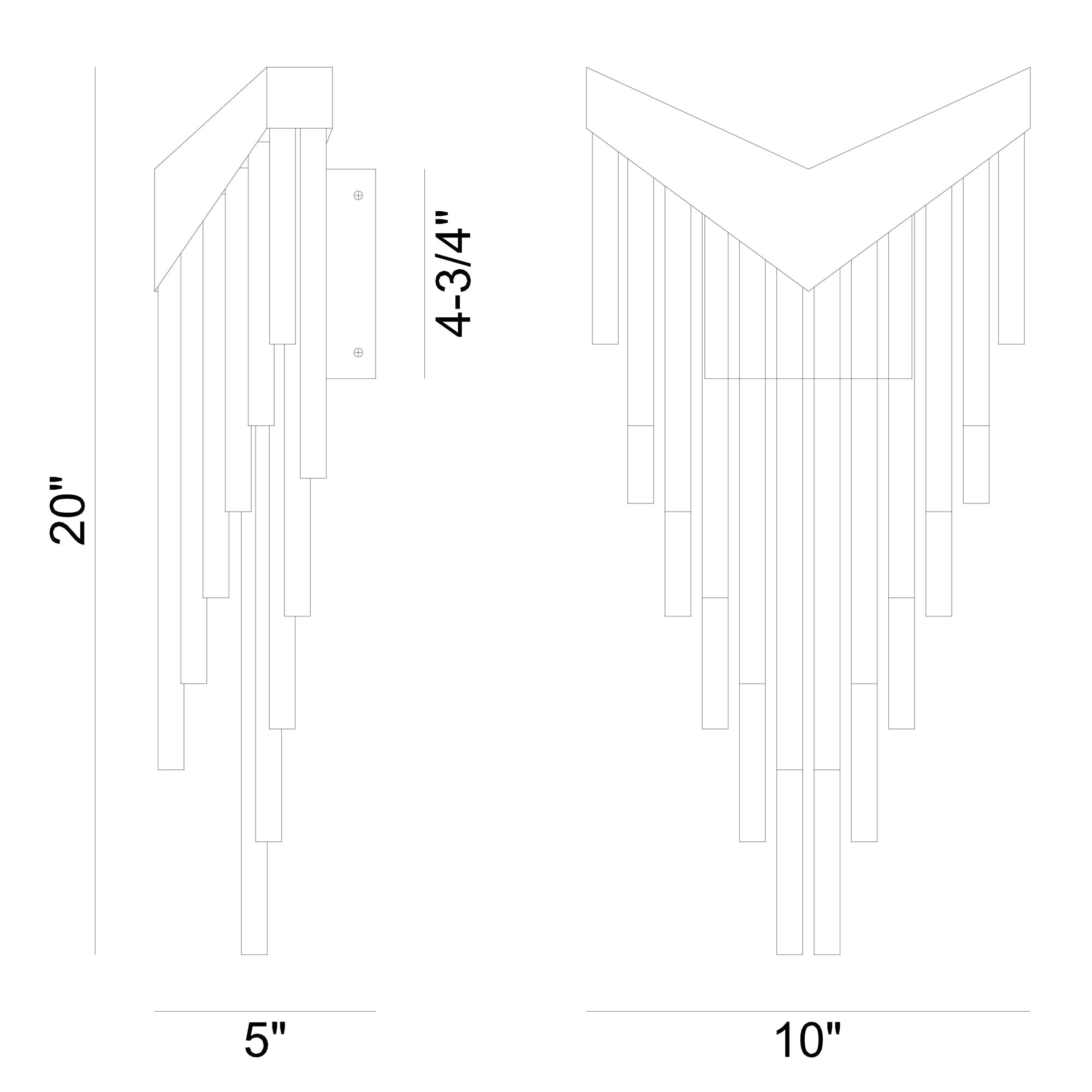 Specification Banner Vivien Wall Sconce