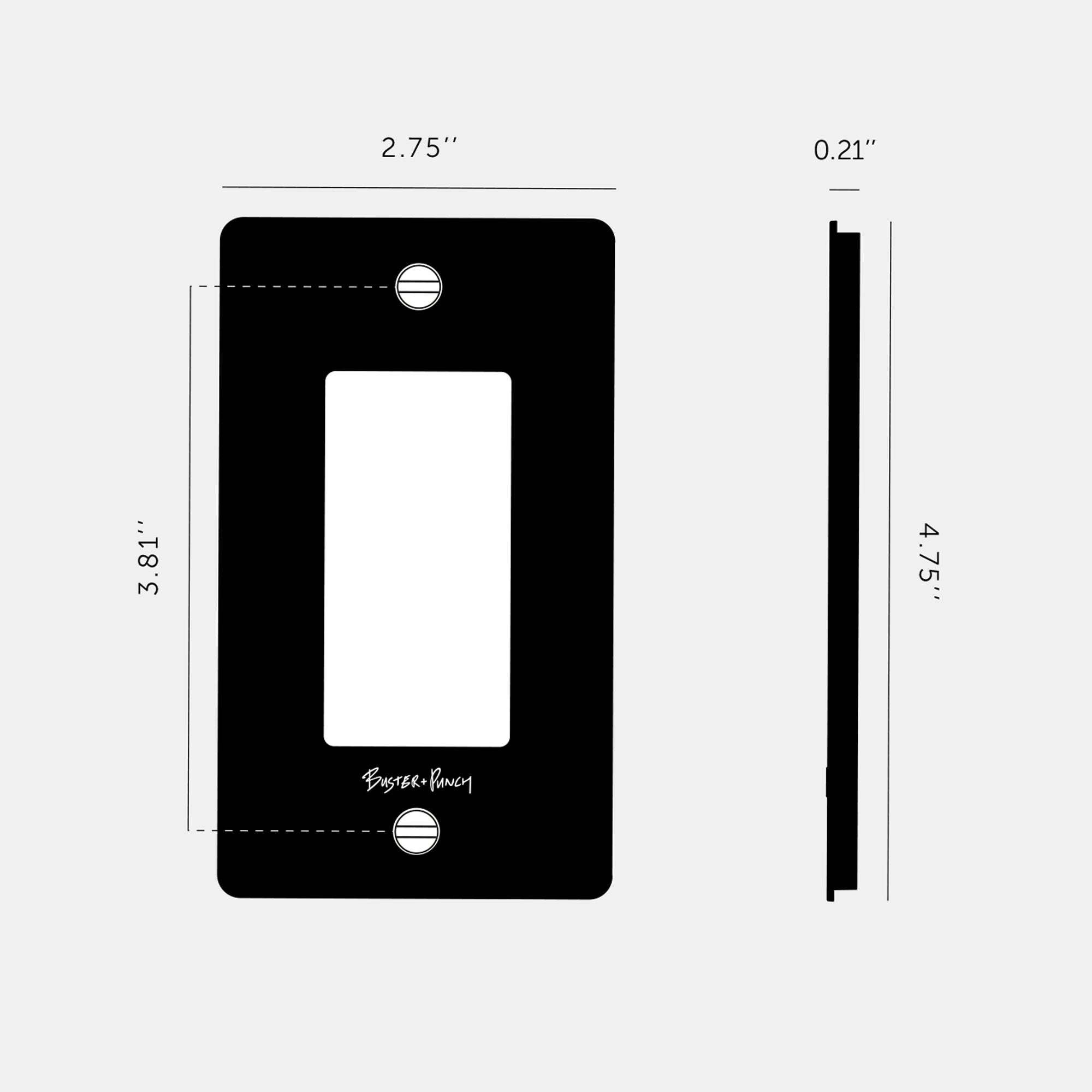 Specification Banner - Wall Plate/Metal - 1G