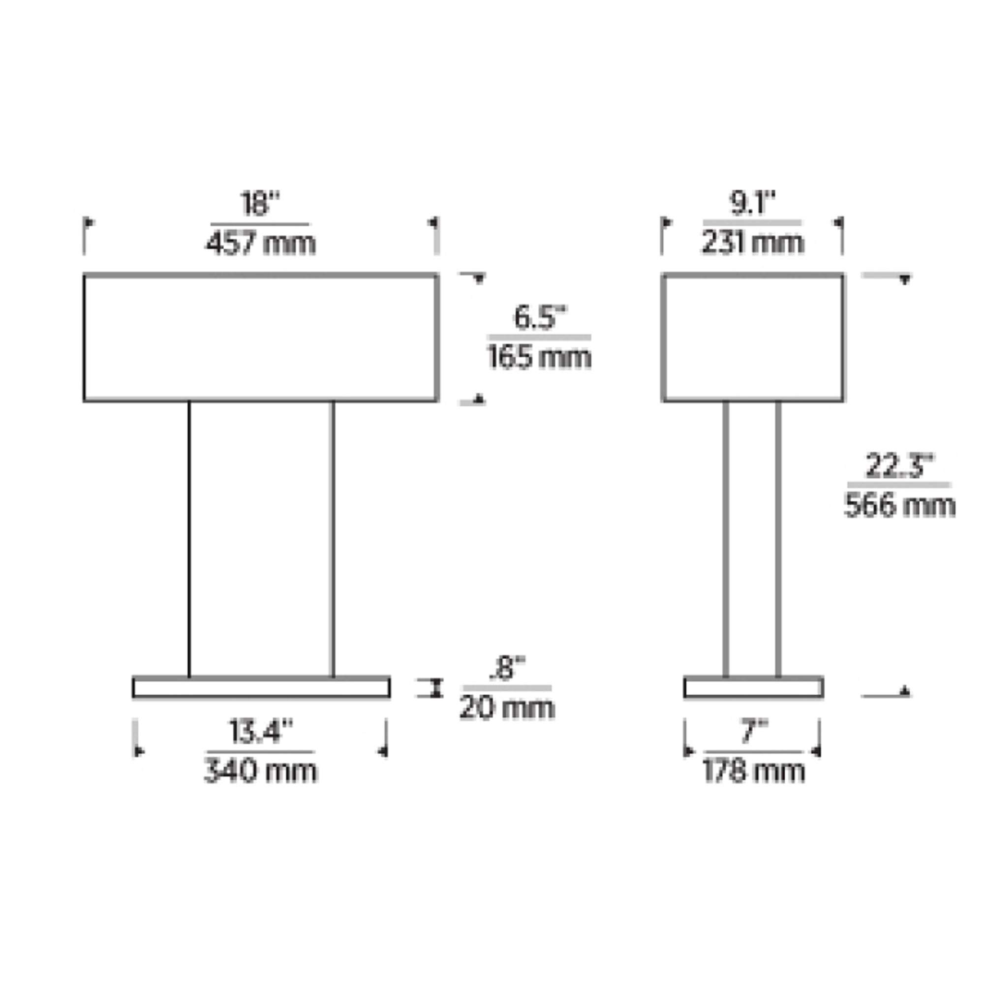 Specification Banner Wyllis Table Lamp Large