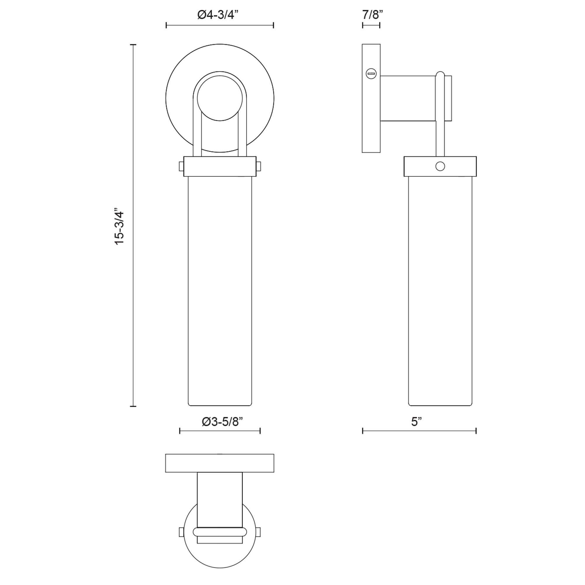 Specification Banner Wynwood Single Bathroom Light