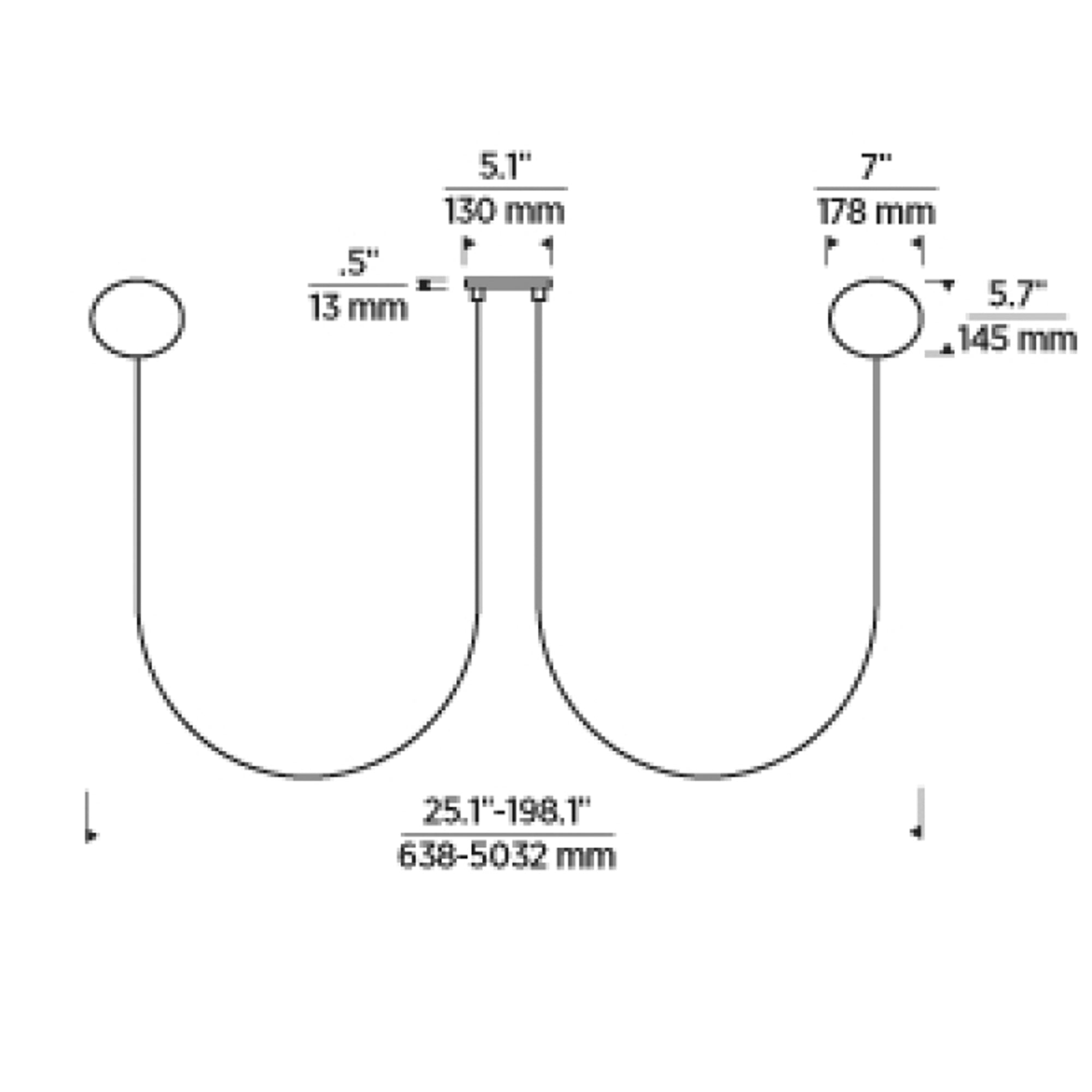 Specification Banner Helium Chandelier Small 2, 3 & 5 Lights