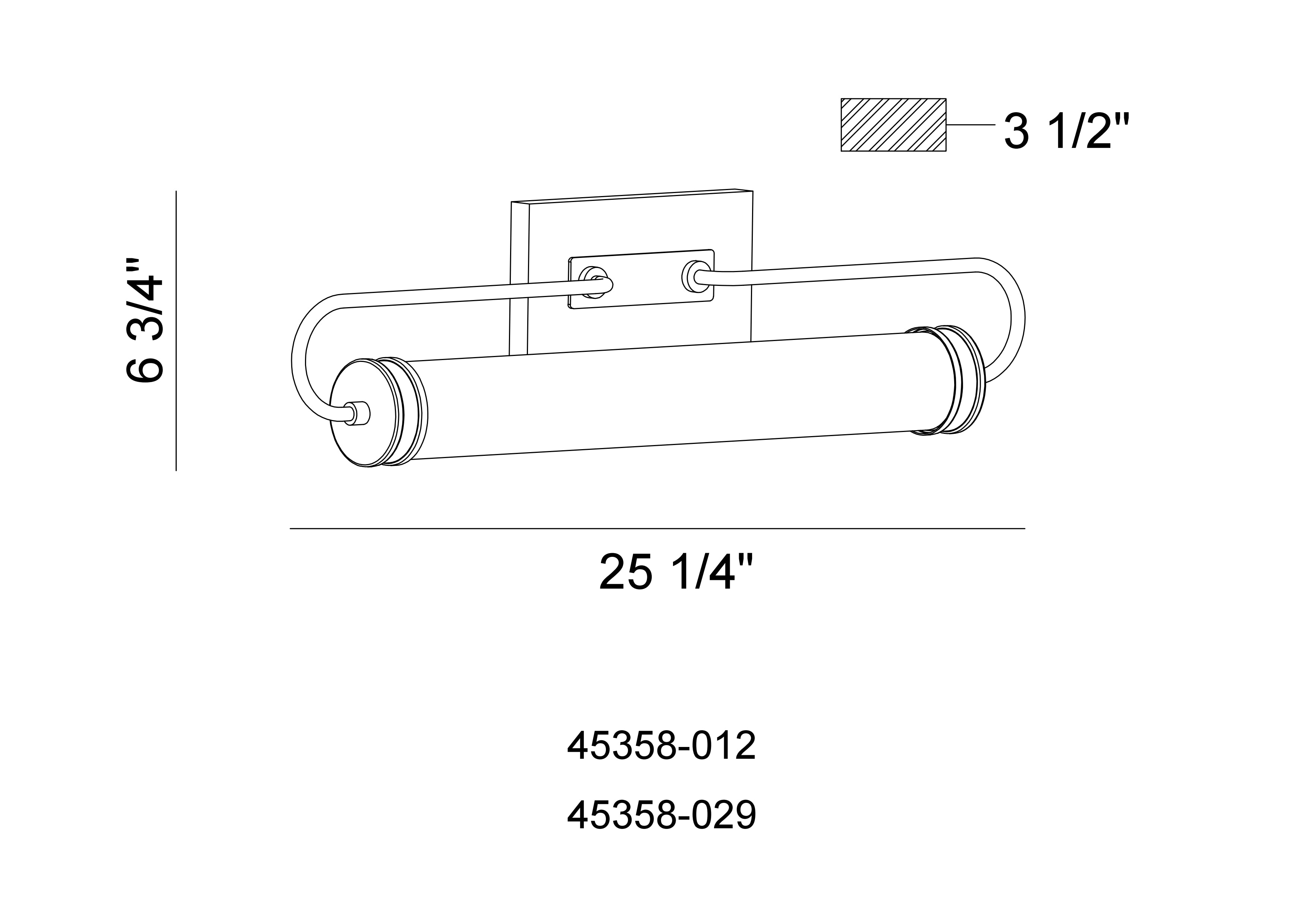 Tellie Vanity Light Specifications - Small