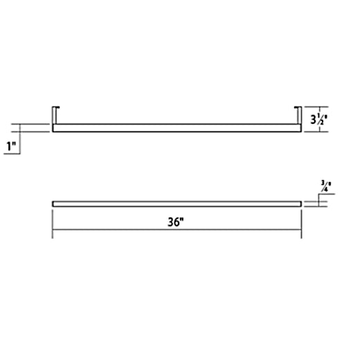 Thin-Line Indirect LED Wall Bar 36