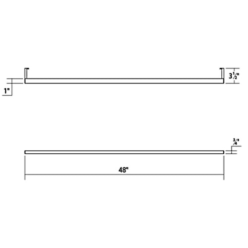 Thin-Line Indirect LED Wall Bar 48