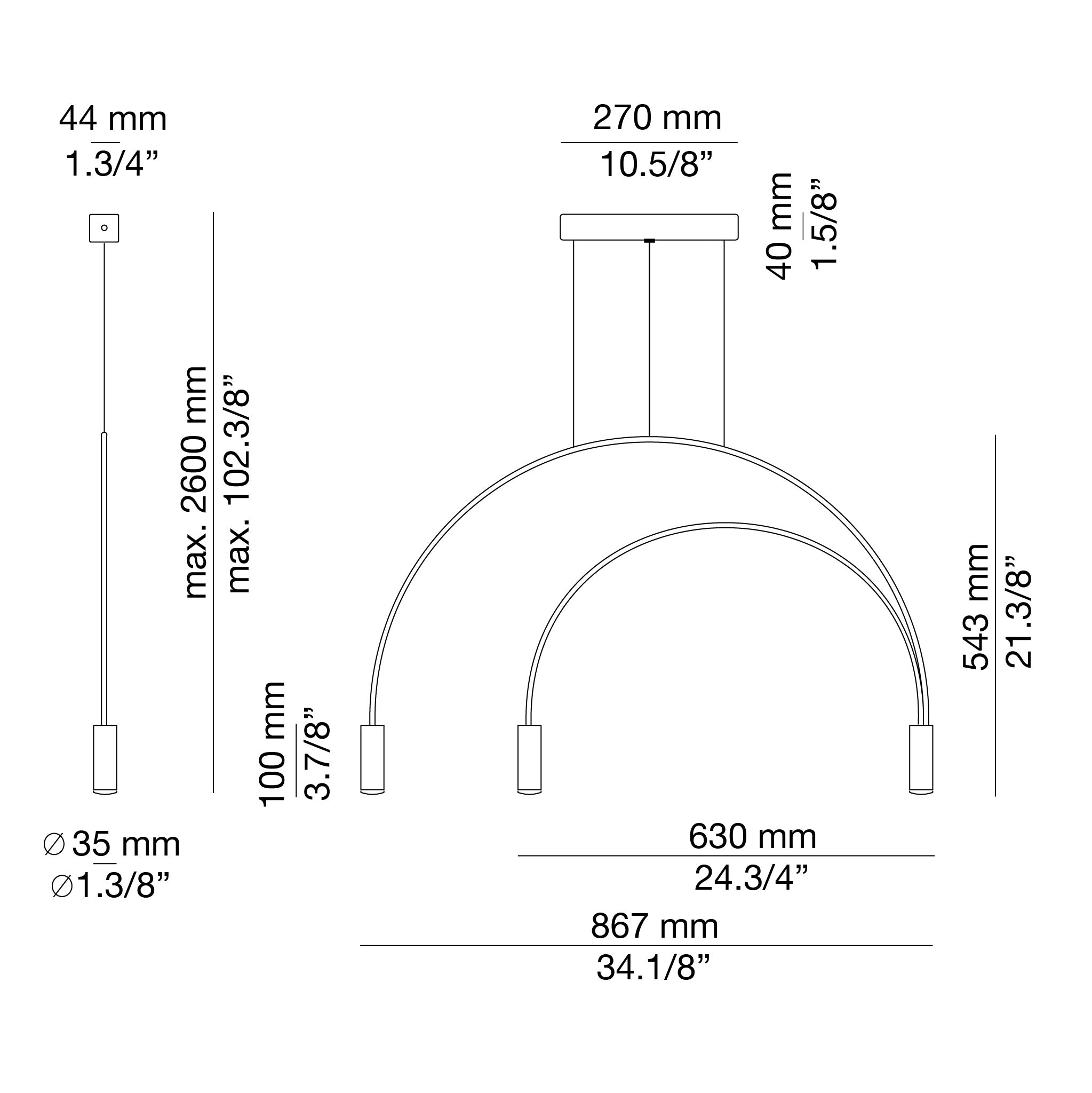 Volta T-3536 Pendant Light