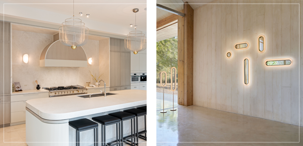 Wall Lights in a kitchen and an entryway