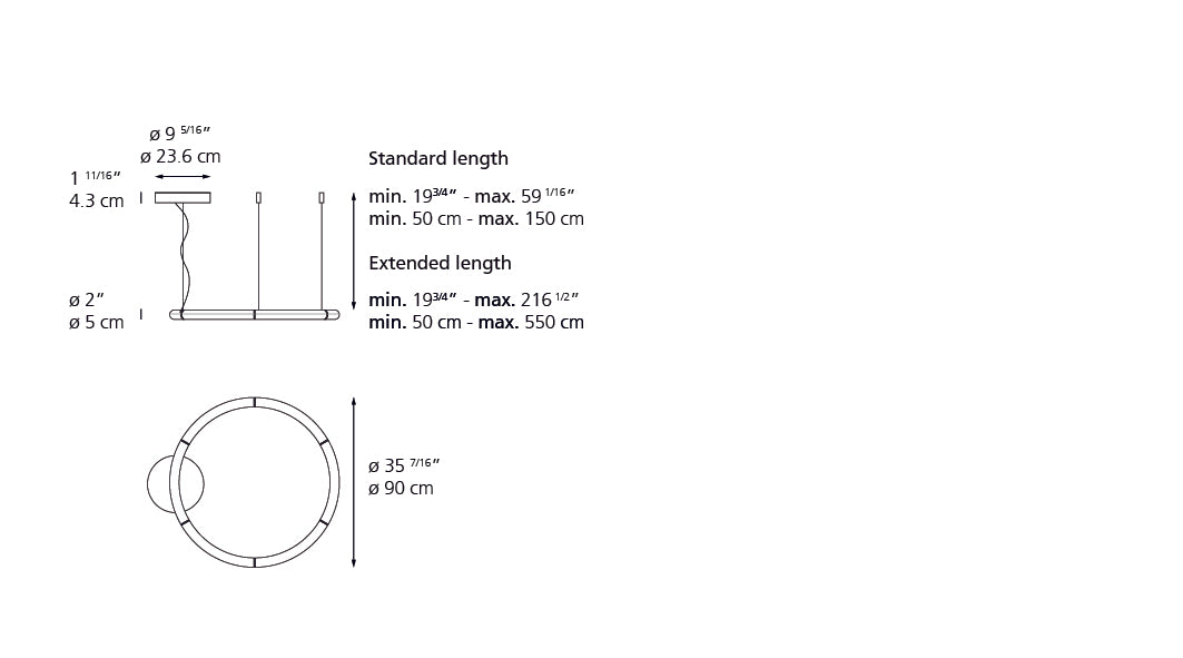 Alphabet of Light Circular Suspension: Small