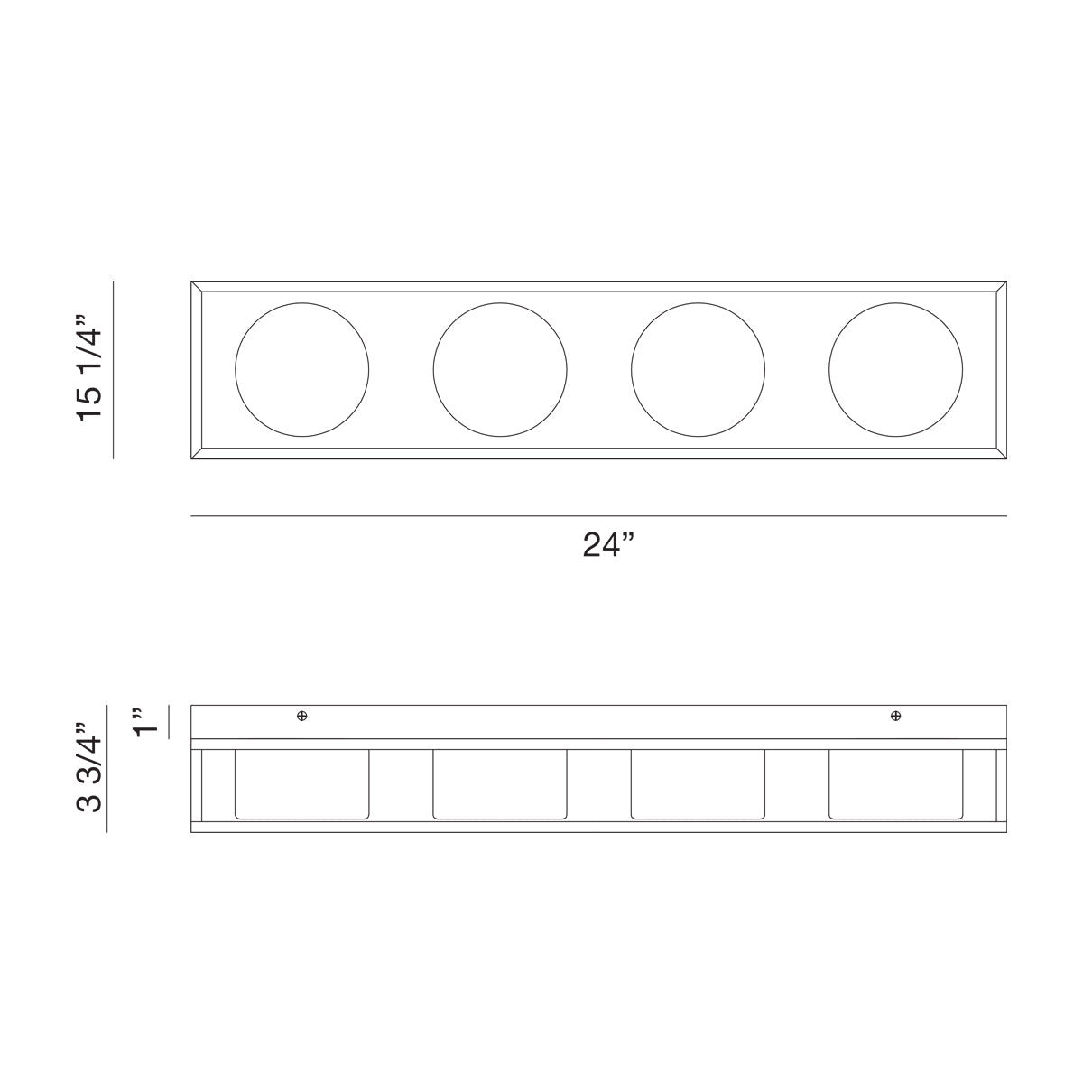 Rover Vanity Light: Medium