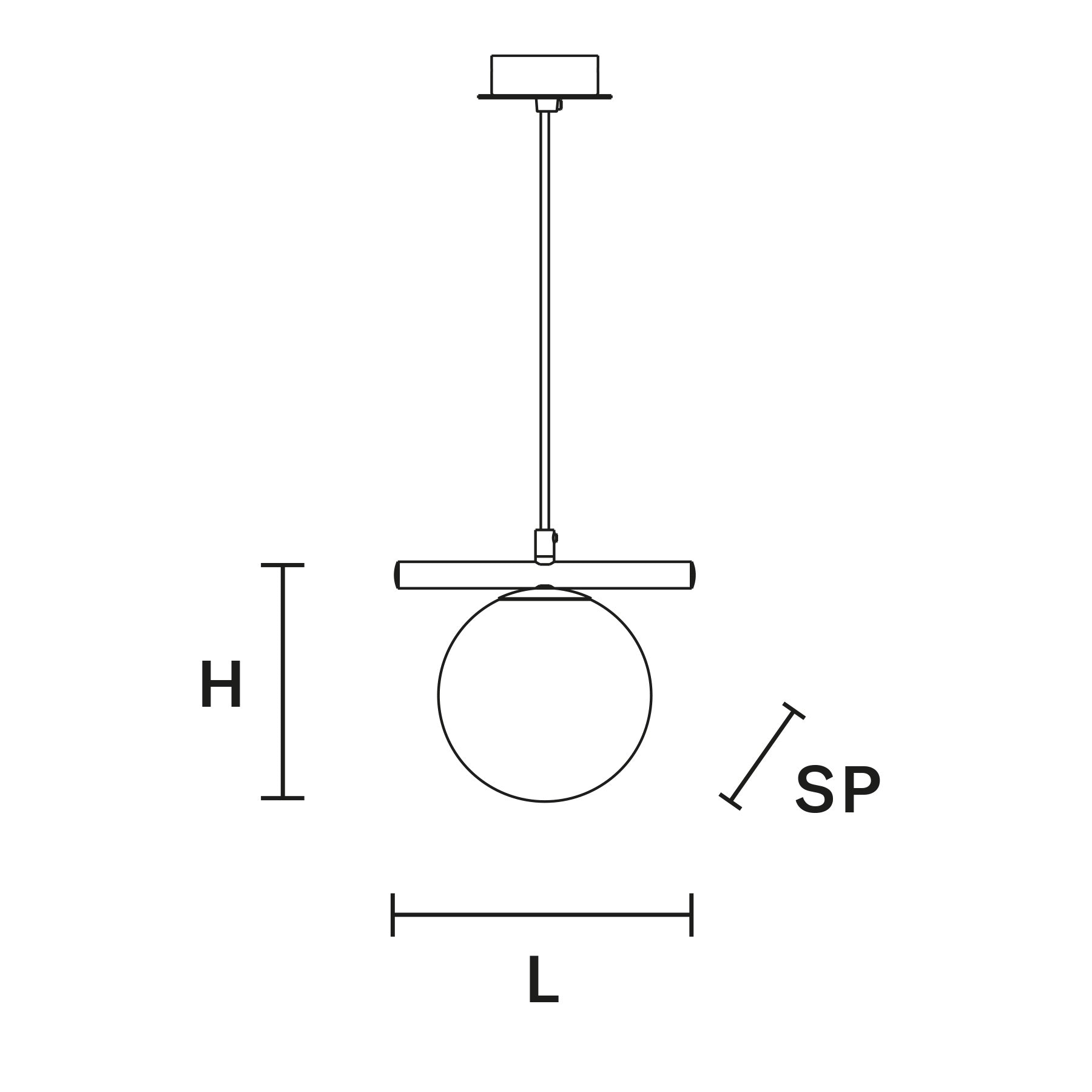 Posy S1 Pendant Light: Small