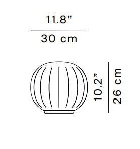 Lita Stemless Table Lamp: Medium