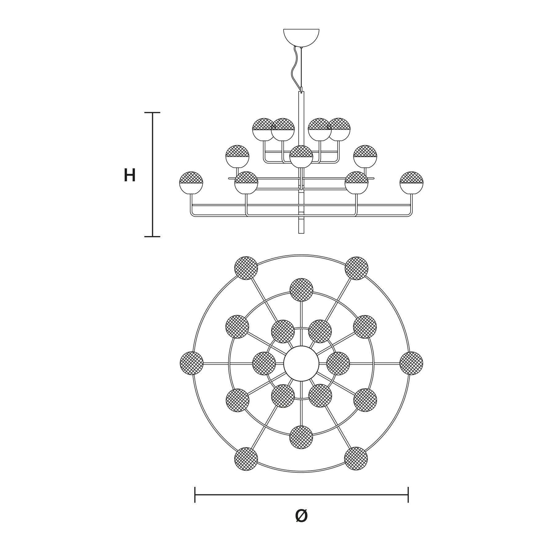 Iglu Chandelier: Large