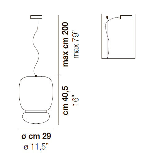 Faro Ceiling Light: Medium