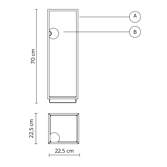 Abachina Portable Floor Lamp: Small