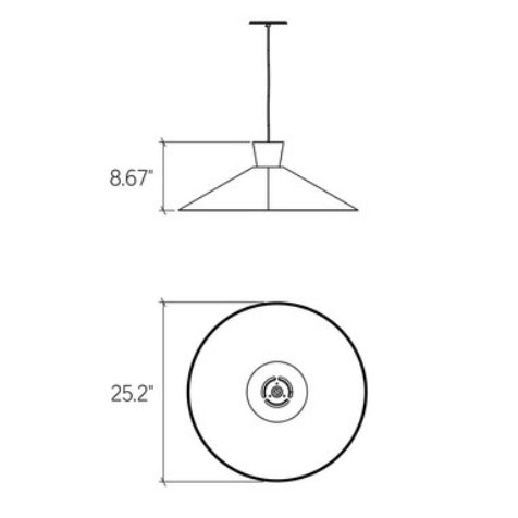 Conica Topper Wide Pendant