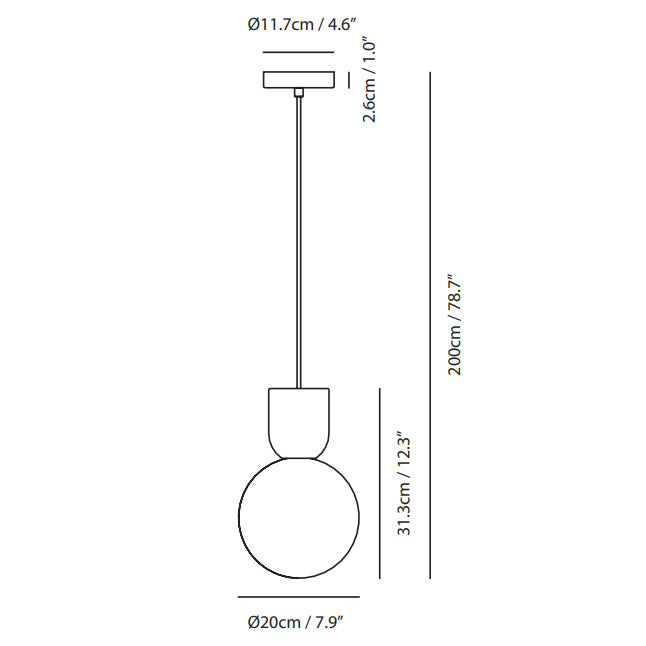 Castle Glo Pendant: Medium