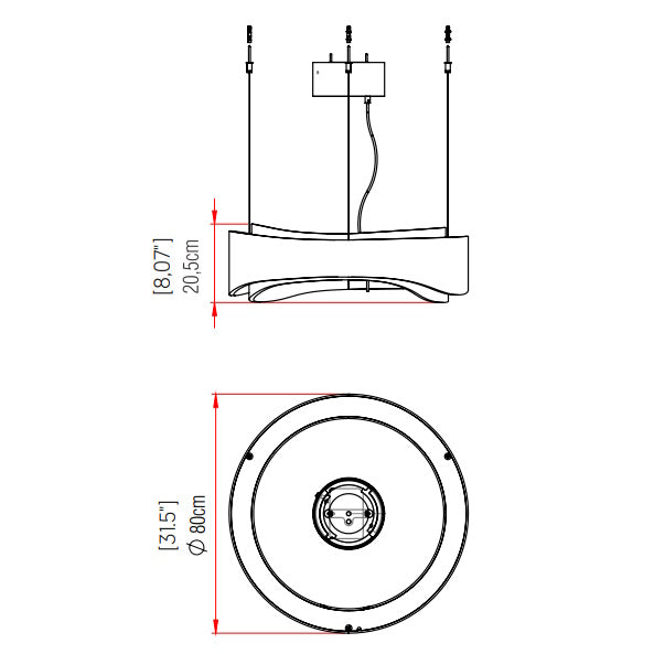 Horizon Ring Pendant Light: Large