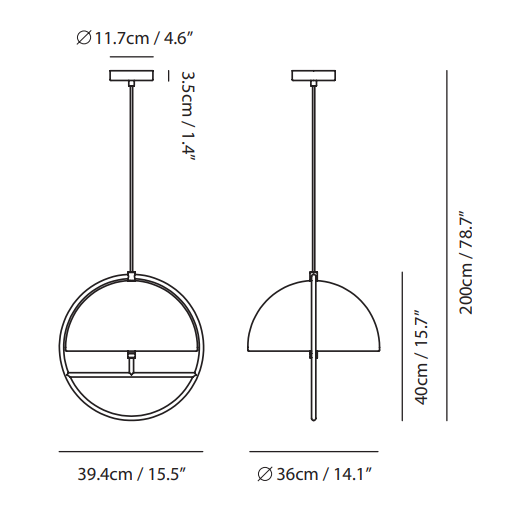 Huan Pendant: Medium