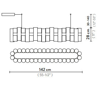 La Lollo Linear Suspension: Large