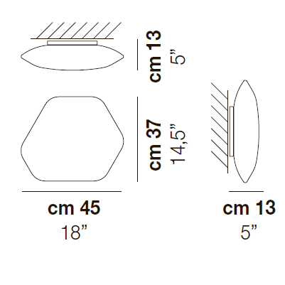 Modulor Ceiling Light: Medium