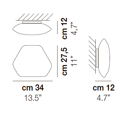 Modulor Ceiling Light: Small