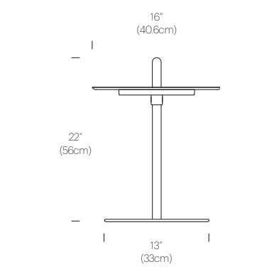 Nivel Pedestal Floor LampL Small