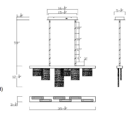 Siena Chandelier: Medium