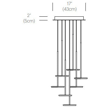 Sky Solo Multilight Suspension: 7 Light