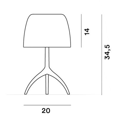 Specification Banner Lumiere Nuances Table Lamp: Small