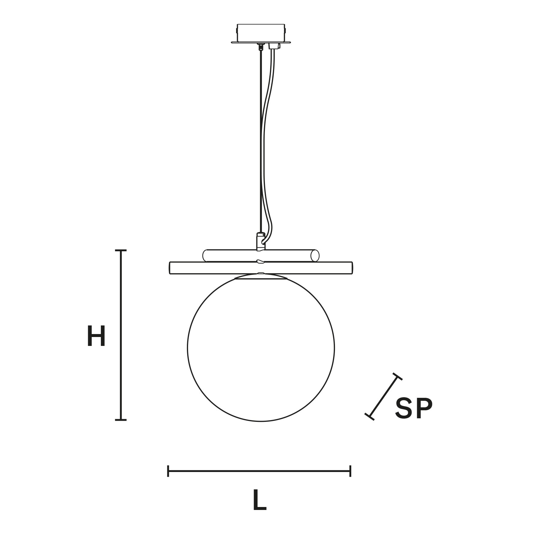 Posy S1 Pendant Light: Large