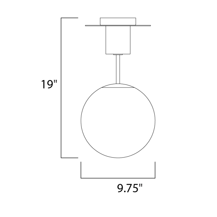 Vesper Semi Flush Light