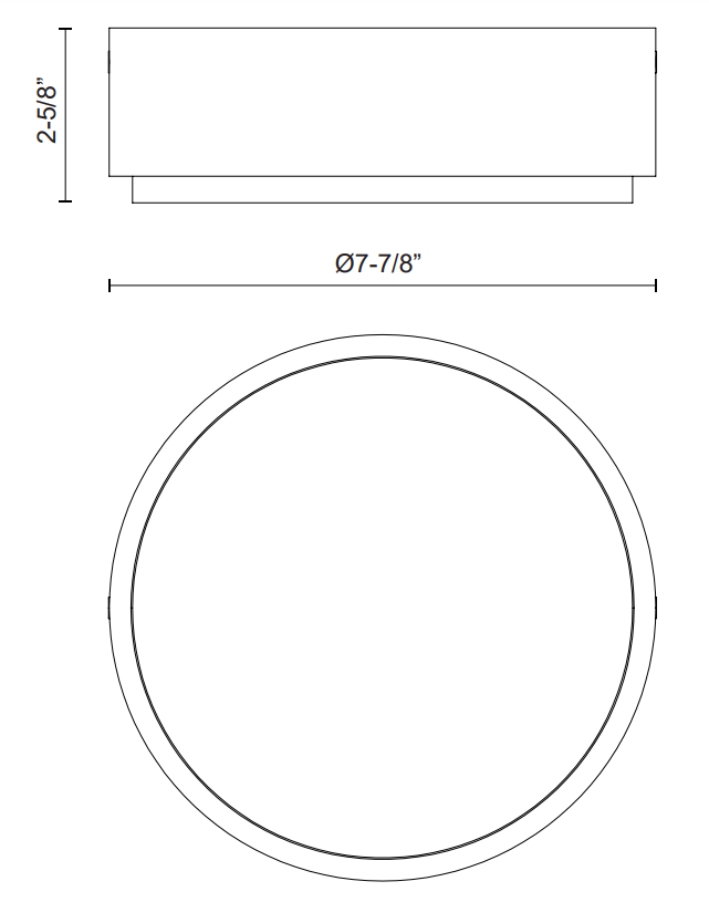 Blanco Flush Mount