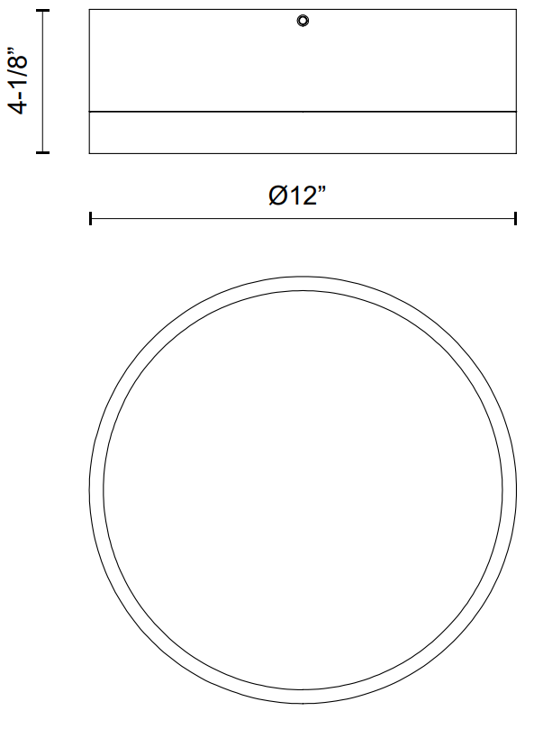 Brisbane Two-Tone Ceiling Light: Small