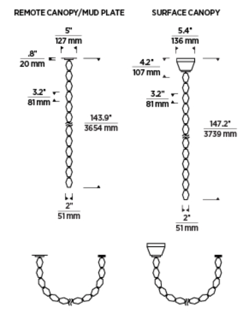 Collier Chandelier: Large