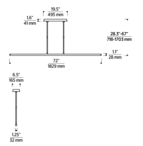 Stagger Linear Suspension: Large