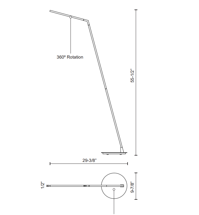 Miter LED Floor Lamp