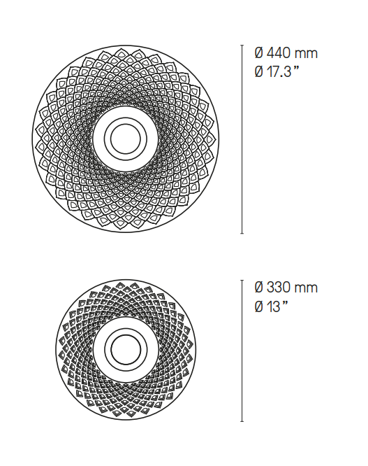 Earth LED Wall Light: Mandala Small / Medium