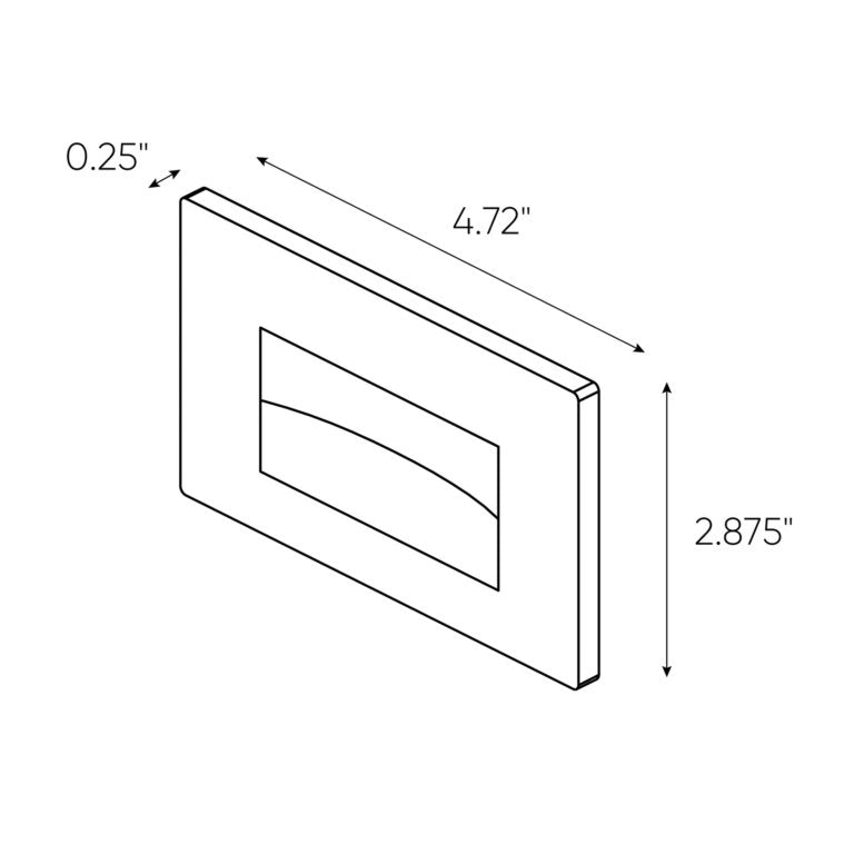 Camber Recessed Horizontal Step Light Specifications