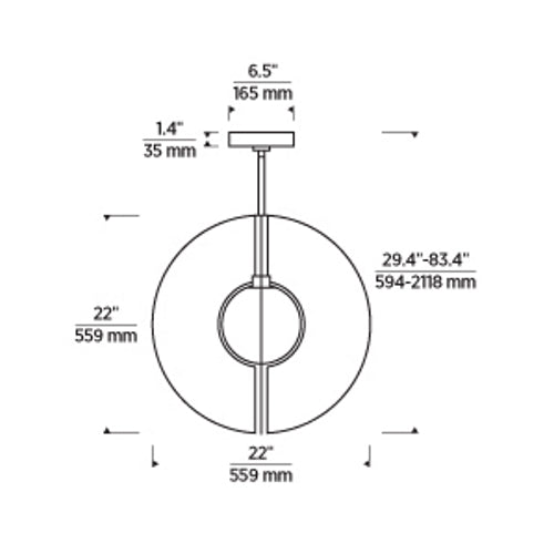 Orbel Round Pendant Large