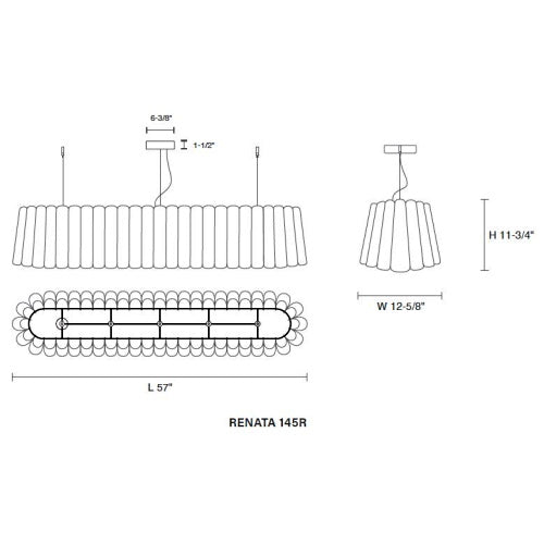 Renata Rectangle Suspension Large